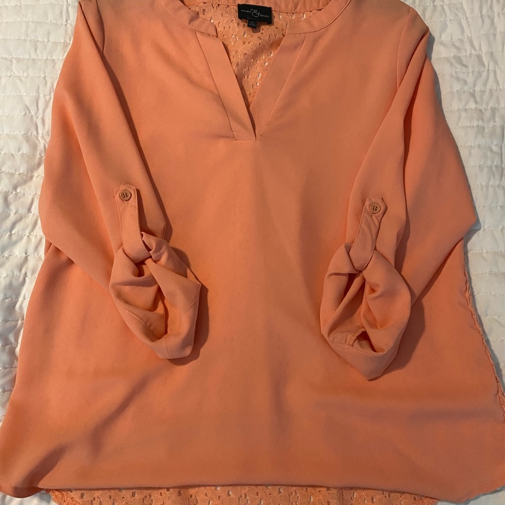 Market and spruce dressy shirt. Worn once. Lace back